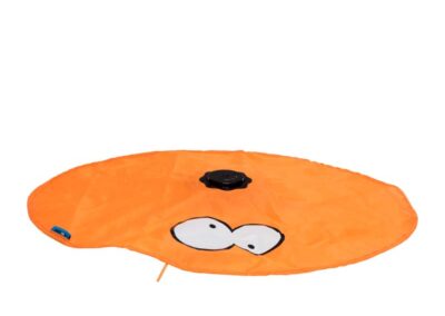 Hide orange jouet électronique chat couverture ronde attrape ficelle