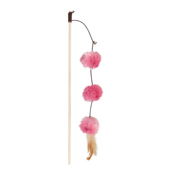 Canne à pêche chat pompons valériane