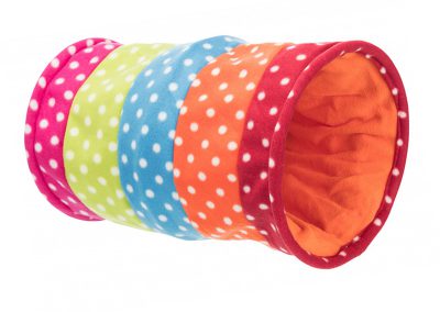 Tunnel de jeu pour chat couleurs vives