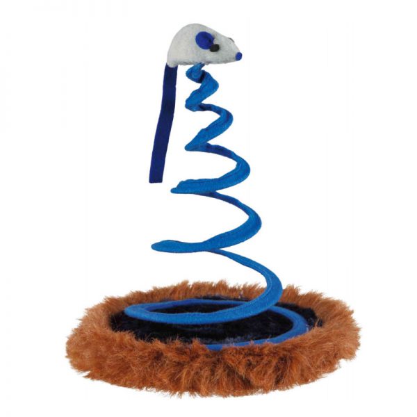 Souris pour chat sur ressort géant