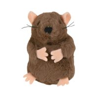 Peluche pour chat taupe couine