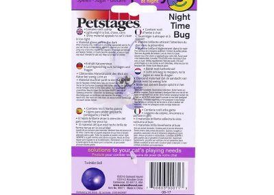 Jouet pour chat insecte visible de nuit descriptif
