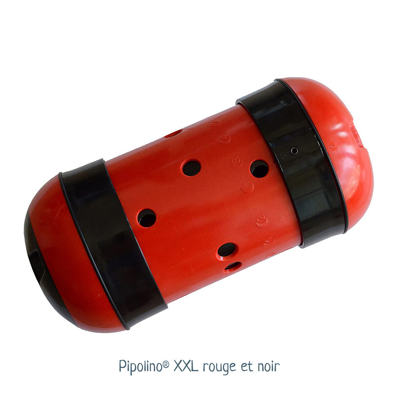 Pipolino distributeur de croquettes modèle XL rouge et noir