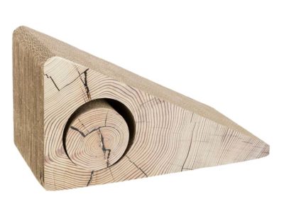 Griffoir rampe en carton décor imitation bois