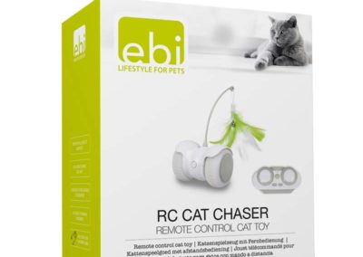 Jouet télécommandé pour chat RC Cat Chaser plume roues silicon