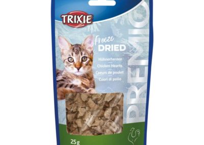 Friandises saines chat cœur poulet lyophilisé déshydraté healthy snack naturel