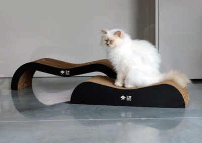 Magnifique double griffoir design pour chat gigogne carton qualité super