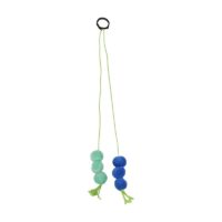 Dizzy Dangle jouet pour chat à suspendre 6 balles peluche avec grelot sur bande élastiques anneau accroche
