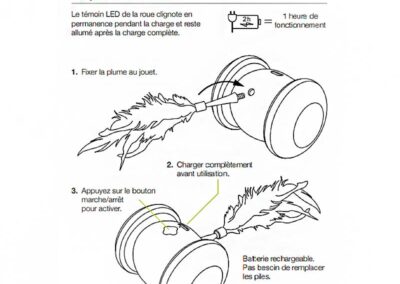 Jouet occupation pour chat Racing Roller Notice
