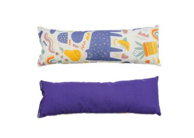 Coussin long valériane pour chat tissu coton décor chat design racine valériane rembourrage