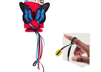 Kong Cat Teaser Butterfly jouet pour chat papillon volant anneau doigt