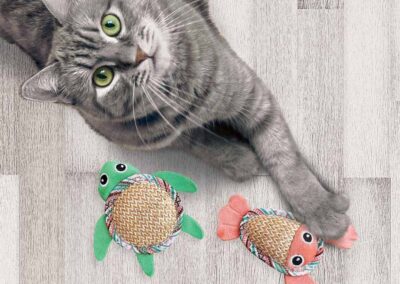 Tropics Pals 2 adorables peluches pour chat