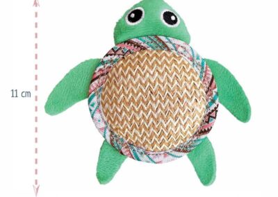 Tropic Pal peluche tortue pour chat mignonne